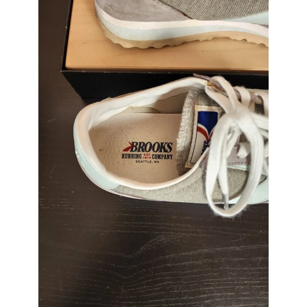 Women's Brooks Running Shoes Gray/Blue Size 8.5 - Picture 5 of 9